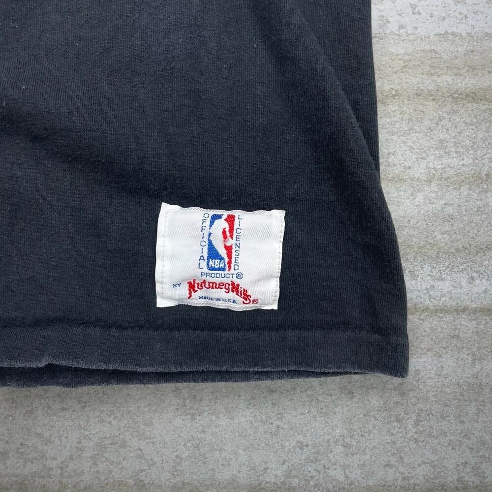 Vintage 80s Michael Jordan Shirt Mens L Black Made in USA Basketball Star - Picture 5 of 5